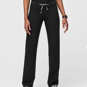 FIGs Black Livingston Basic Scrub Pants - S Petite